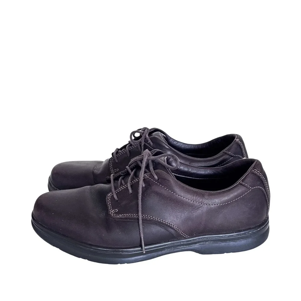 LL Bean Mens Stonington Derby Oxford Shoes 10 Brown Leather Waterproof Lace Up